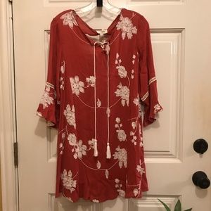 New Boho Umgee Tunic Dress Sz S
